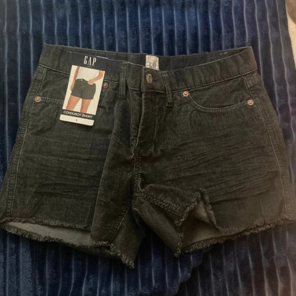 Gap black jean shorts